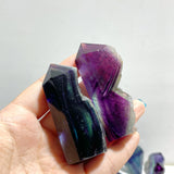 42 Pieces Rainbow Fluorite Raw Side Tower