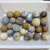 25 Pieces Beautiful Ocean Jasper Spheres - Wholesale Crystals
