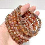 26 Pieces 7mm Sunstone Bracelets - Wholesale Crystals