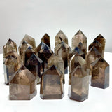 26 Pieces Fat Smoky Quartz Points 2.3 - 4.2in - Wholesale Crystals