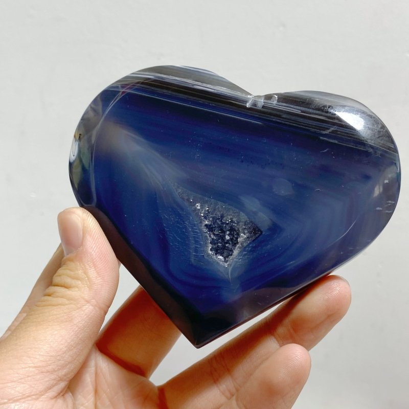 26 Pieces Geode Druzy Agate Heart -Wholesale Crystals