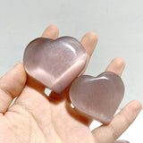 26 Pieces Purple Glass Cat Eye Heart - Wholesale Crystals