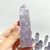 26 Pieces Purple Spark Lepidolite Four - Sided Tower - Wholesale Crystals