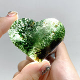 High Quality Green Mica Mixed Garnet Heart Wholesale