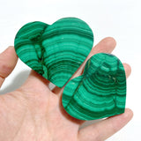 19 Pieces Malachite Heart