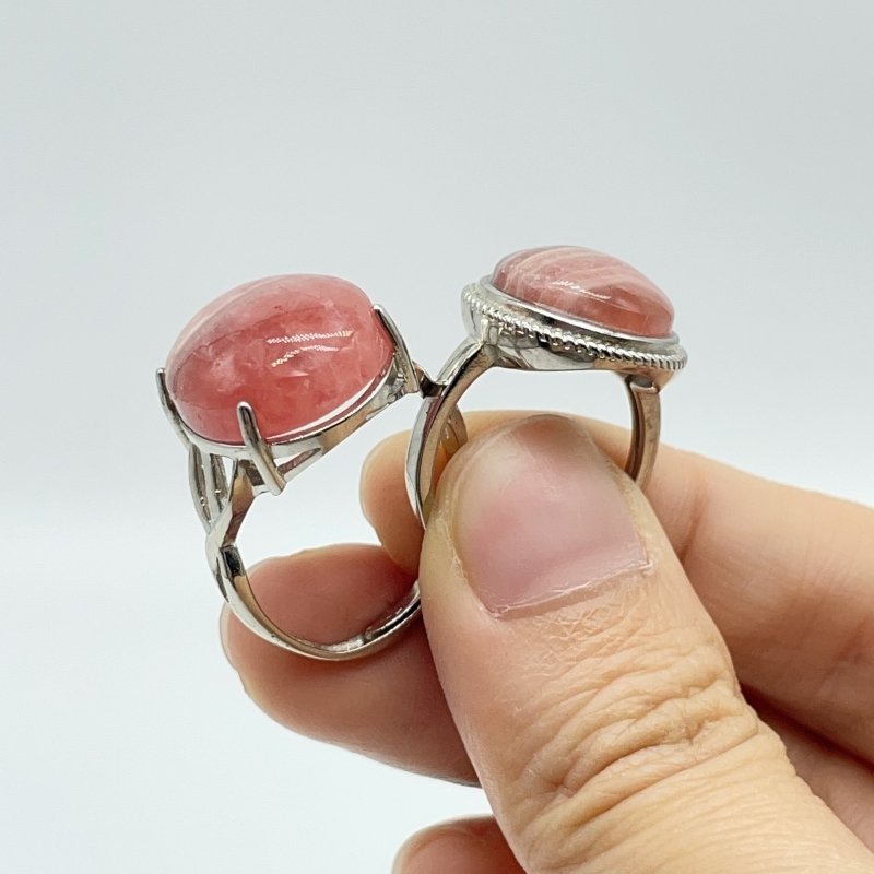 27 Pieces Rhodochrosite Different Styles Ring -Wholesale Crystals