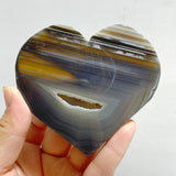 24 Pieces Geode Druzy Agate Heart