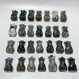 28 Pieces Beautiful Moss Agate Goddess Crystal Carving -Wholesale Crystals