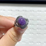 28 Pieces Charoite Different Styles Ring 8 - Wholesale Crystals