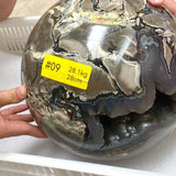 28.1KG Large Volcano Agate UV Reactive Sphere (Sea Freight Only) -Wholesale Crystals