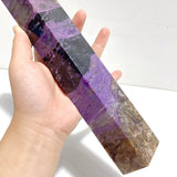 28.5CM Large Charoite Four - sided Tower For Collection A01 - Wholesale Crystals