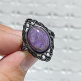29 Pieces Charoite Different Styles Ring 7 - Wholesale Crystals