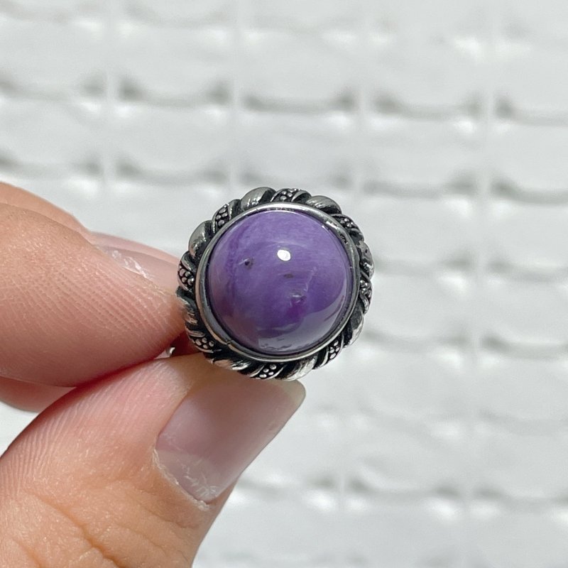 29 Pieces Charoite Different Styles Ring 7 - Wholesale Crystals