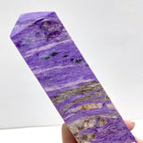 29CM Large Purple Charoite Tower For Collection - Wholesale Crystals