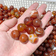 2cm Red&Orange Carnelian Spheres Wholesale - Wholesale Crystals