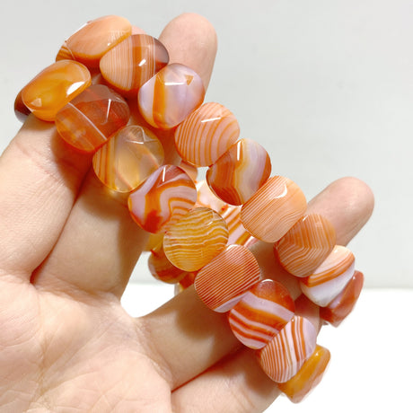 Beautiful Carnelian Cut Faceted Bracelet Wholesale