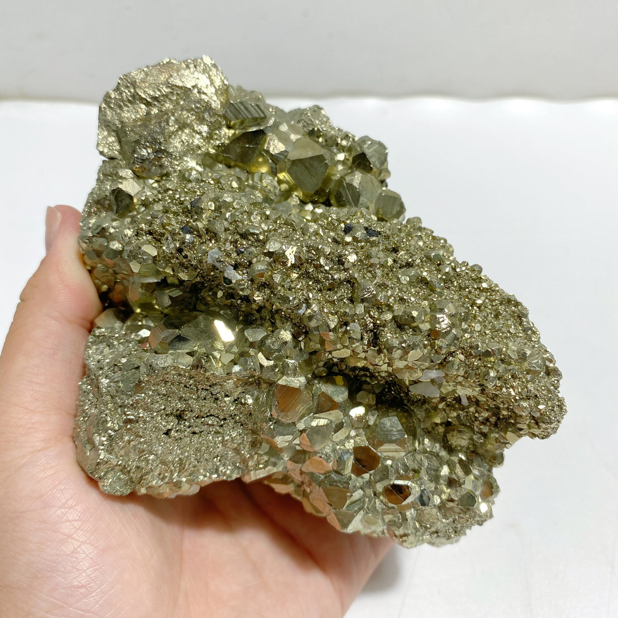 Natural Pyrite Mineral Specimen With Stand #A2