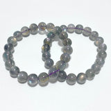 2pcs High Grade Clear Rainbow Labradorite Bracelet (HGUB29) - Wholesale Crystals