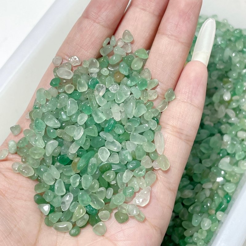 3 - 5mm Green Aventurine Chips Gravel Wholesale - Wholesale Crystals