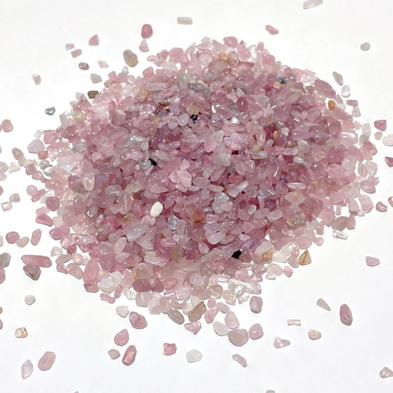 3 - 5mm Madagascar Rose Quartz Chips Gravel Wholesale - Wholesale Crystals