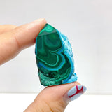 3 - 6CM Small Chrysocolla Mixed Malachite Raw Side Point Tower Wholesale - Wholesale Crystals