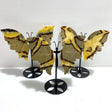 3 Pairs Septarian Butterfly Wing Carving With Stand 6 - Wholesale Crystals