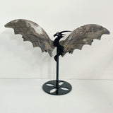 3 Pairs Volcano Agate Flying Dragon Carving With Stand (UV Reactive)1 - Wholesale Crystals