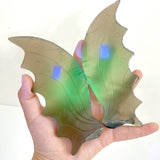 3 Pairs Volcano Agate Flying Dragon Carving With Stand (UV Reactive)2 - Wholesale Crystals