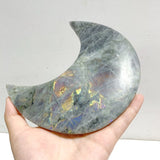 3 Pieces Beautiful Labradorite Moon Carving With Stand -Wholesale Crystals