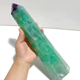 3 Pieces Beautiful Large Fluorite Point Dentritic For Collection - Wholesale Crystals