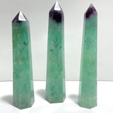 3 Pieces Beautiful Large Fluorite Point Dentritic For Collection - Wholesale Crystals