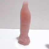 3 Pieces Beautiful Rose Quartz Virgin Mary Carving - Wholesale Crystals