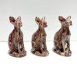 3 Pieces China Red Stone Cat Carving - Wholesale Crystals