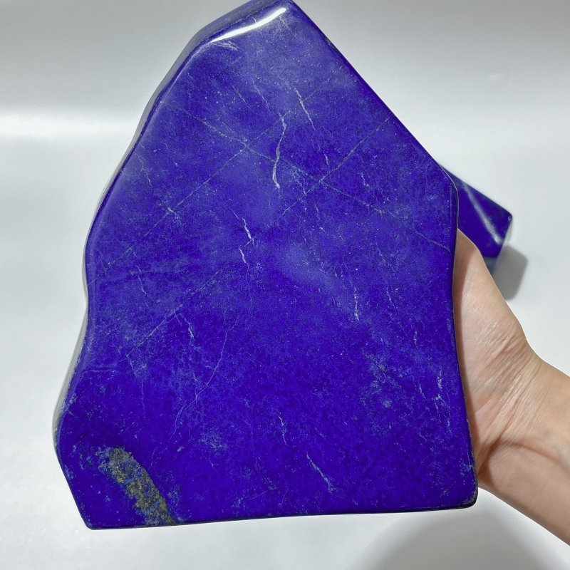 3 Pieces Gem Grade Lapis Lazuli Polished Large Free Form - Wholesale Crystals