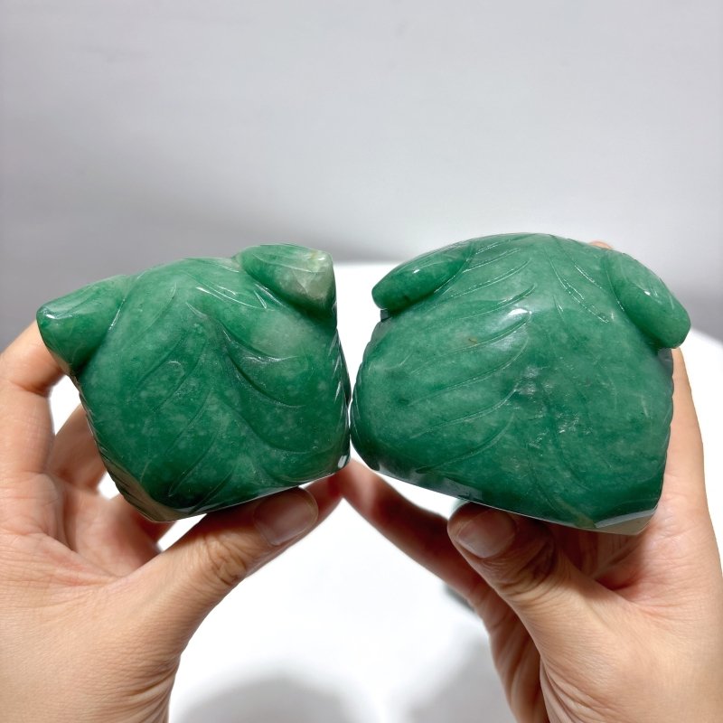 3 Pieces Green Aventurine Tiger Head Carving - Wholesale Crystals