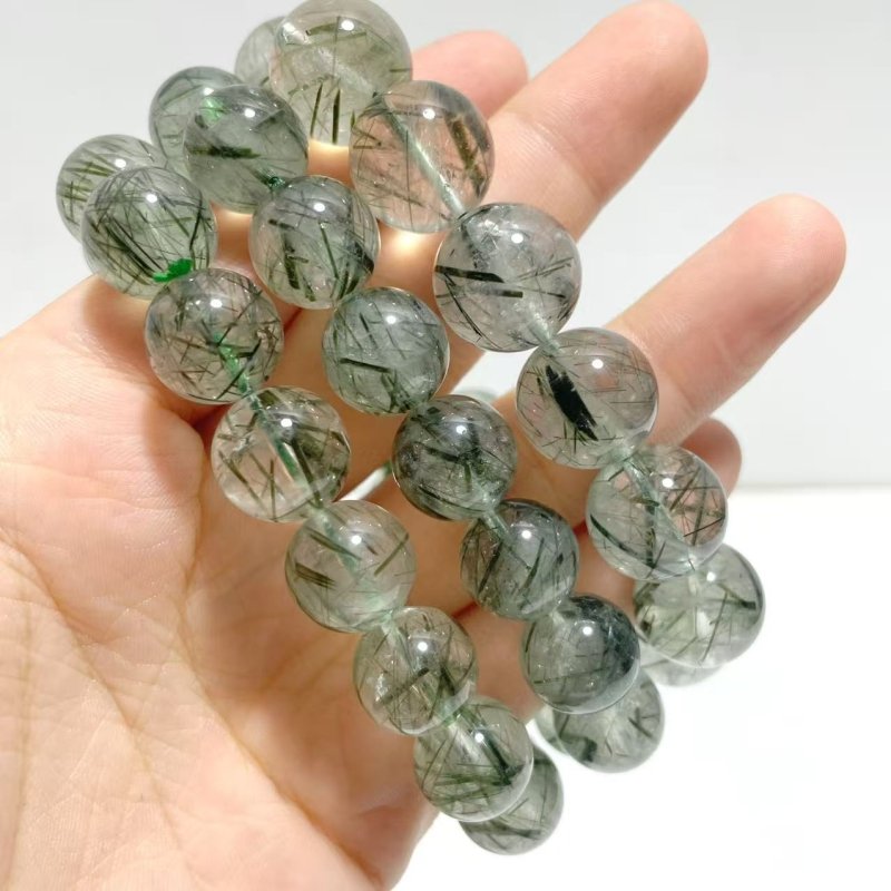 3 Pieces Green Tourmaline Bracelets - Wholesale Crystals