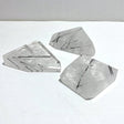 3 Pieces High Quality Clear Quartz With Black Tourmaline Free Form - Wholesale Crystals