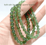 3 Pieces High Quality Green Apatite Cat Eye Bracelet - Wholesale Crystals