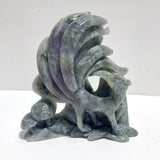 3 Pieces Labradorite Nine - tailed Fox Carving - Wholesale Crystals