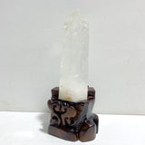 3 Pieces Large Clear Quartz Points With Stand - Wholesale Crystals