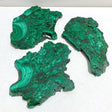 3 Pieces Large Polished Malachite Slab - Wholesale Crystals