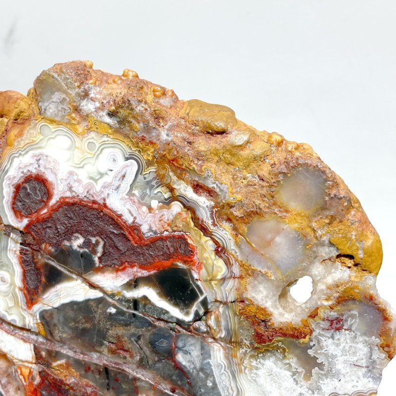 3 Pieces Large Polished Morocco Agate Slab - Wholesale Crystals