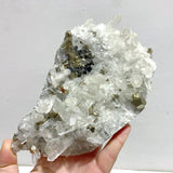 3 Pieces Large Pyrite Mixed Clear Quartz Cluster Specimen For Collection - Wholesale Crystals