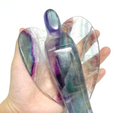 3 Pieces Large Rainbow Fluorite Angel Carving - Wholesale Crystals