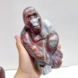 3 Pieces Ocean Jasper Chimpanzees Carving(Defect) Clearance - Wholesale Crystals