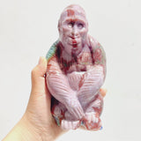 3 Pieces Ocean Jasper Chimpanzees Carving(Defect) Clearance - Wholesale Crystals