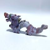 3 Pieces Ocean Jasper China Dragon Carving - Wholesale Crystals