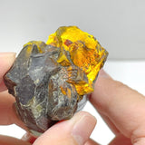 3 Pieces Rare Green Garnet Mixed Pyrite Specimen - Wholesale Crystals