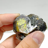 3 Pieces Rare Green Garnet Mixed Pyrite Specimen - Wholesale Crystals