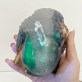 3 Pieces Volcano Agate Buddha Head Carving(UV - Reactive) - Wholesale Crystals